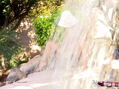 デカパイ, 茶髪の, インド人, 淫乱熟女, いじめ, 濡れ