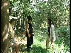 素人, アナル, お尻, フランス人, 熟年, アウトドア, 公共