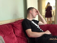 Тетя, Большие сиськи, Минет, Застукали, Секс без цензуры, Зрелые, Натуральные сиськи, Сиськи