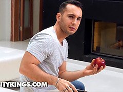 デカ尻, デカチン, デカパイ, ブロンド, フェラチオ, 自然山雀, 現実, 剃毛