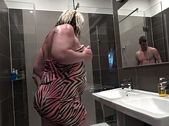 Tussi, Wohlbeleibte schöne frauen, Grosser schwanz, Grosse titten, Blasen, Fett, Handjob, Mutti