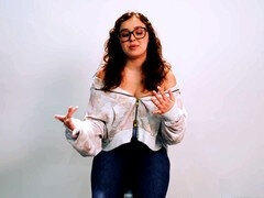 Frau, Fingern, Brille, Masturbation, Orgasmus, Muschi, Solo