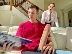 デカチン, デカパイ, イく瞬間, 女, Hd, 熟年, 淫乱熟女, 母