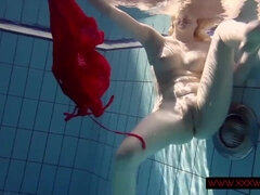 Checa, Hembra, Divertido, Hd, Público, Solo, Adolescente, Bajo el agua