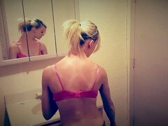 Fingering ass, hot blonde, blonde girl