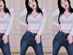 Tridimensionnel, Asiatique, Beauté, Coréenne, Réalité, Solo