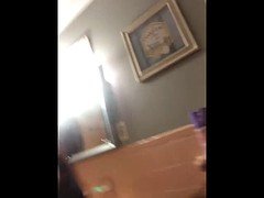 Leie, Bad, Wohlbeleibte schöne frauen, Cousine, Fingern, Flashen, Spanisch