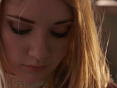 Blonde, Faciale, Espagnole, Adolescente, Nénés, Épouse