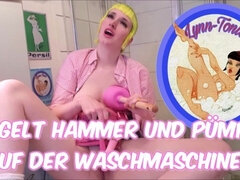 Bad, Frau, Deutsch, Hardcore, Masturbation, Orgasmus, Kurzes haar, Spielzeuge