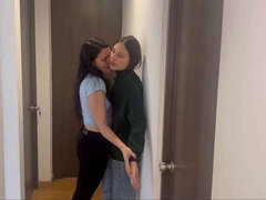 Amateur, Doigter, Fait maison, Lesbienne, Léchez, Bureau, Chatte