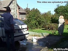 Cheating outdoot sex with busty girlfriends mother