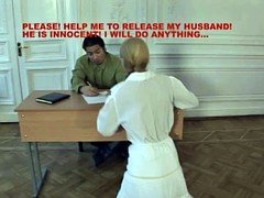 Sadomasochismus, Blondine, Fesselspiele, Büro, Russisch, Hintern versohlen