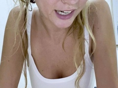 Leie, Blondine, Fingern, Lingerie, Masturbation, Muschi, Solo, Netzkamera