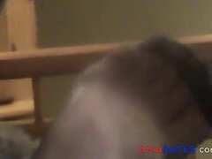 Blowing and shagging her black FF tights soles
