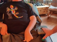 Wheelchair-bound man receives oral pleasure from his MILF neighbor