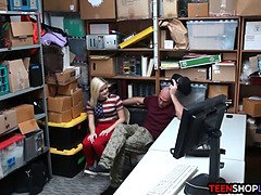 Young couple gets caught shoplifting and get desperate