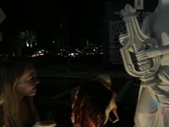 Two girls eat ice cream then take a bath in Sarasota