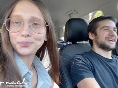 素人, 車, 手コキする, アウトドア, 公共