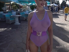 Naughty Lada Swimsuit - Public Nudity