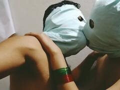 Embrassement, Léchez, Chatte, Rugueux, Jarretelles, Suçant, Adolescente, Serré