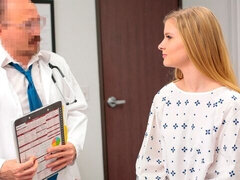 Блондинки, Доктор, Собачьи, Две девушки, Медсестра, Молоденькие, Втроем, Сиськи