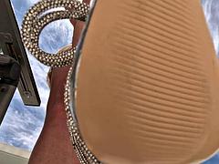 Amateur, Pieds, Fétiche des pieds, Hd, Talons, Solo, Voyeur