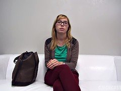 Amateur, Rubia, Polla, Gafas, Pov
