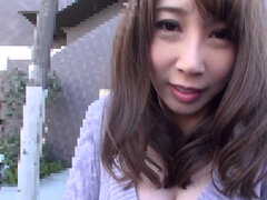 Asian MILF Aya Kisaki teased in public with a remote vibrator