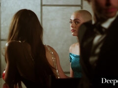 女 人男 人, 彼女, ハードコア, なめる, 下着, オマンコ, 馬乗り, ストッキング