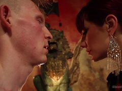 Fesselspiele, Weibliche domination, Erniedrigung, Orgasmus, Schmerz, Prostata, Rau, Sklave