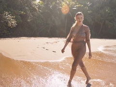 Big tits, Blonde, Busty, Erotic, Natural tits, Outdoor, Teen, Tits