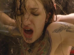 アナル, デカ尻, フェラチオ, 茶髪の, バック, ガリガリ, ティーン, ヤリマンの