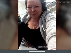 Mature, Naked, Public, Pussy, Tits