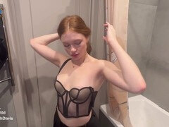 Real session with an elite redhead hooker caught on camera