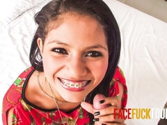 Grosser schwanz, Blasen, Paar, Hardcore, Hd, Selbstgemacht, Latina, Schlucken