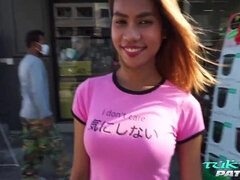 Nana, Sucer une bite, En gros plan de très près, Tir de sperme, Hard, Petite femme, Adolescente, Thaïlandaise