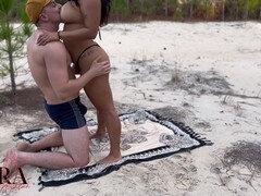 Anal, Playa, Bikini, Condón, Latina, Público