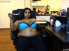 デカ尻, デカパイ, 茶髪の, ぽちゃ, デブ, フェティッシュ, インド人, 一人