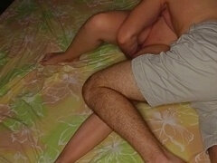 Asiatique, Doigter, Massage, Maman, Adolescente