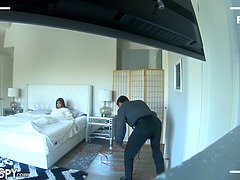 Brunette brune, Attrapée, Gorge profonde, Hard, Masturbation, Réalité, Adolescente, Nénés