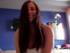 Amateur, Belle grosse femme bgf, Sucer une bite, Brunette brune, Allemand, Hôtel