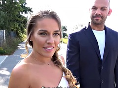 Chica, Novio, Cornudo, Europeo, Masturbación, Pov, Tetas, Esposa
