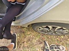 Amateur, Cul, Voiture, Collège université, Hard, Lingerie, Public, Serré