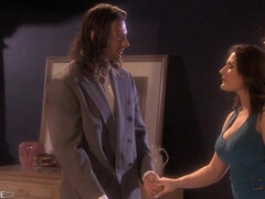 Grote kont, Grote mammen, Bruinharig, Rondborstig, Hardcore, Rijpe lesbienne, Tieten likken, Oud