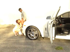 素人, 茶髪の, 公共, 三人