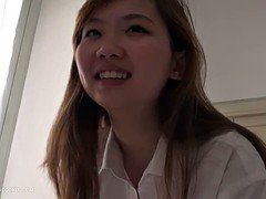 18, 素人, アジア人, イギリス人, カワイイ, 顔射, 天然, ティーン