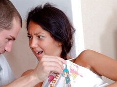 Leie, Blasen, Hundestellung, Lecken, Natürlichen titten, Muschi, Dürr, Jungendliche (18+)