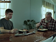 Anal, Gay, Peludo, Maduro, Medias largas, Tatuaje