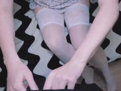 Amateur, Rubia, Corrida, Hija, Enorme, Montar, Tabú, Adolescente