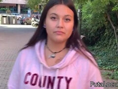 Innocent Latina Teen Fucks for Cash - Amateur Blowjob & Cumshot